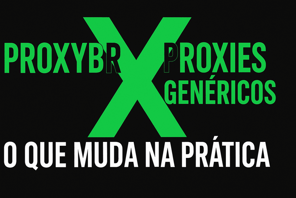 ProxyBR vs proxies genéricos: o que muda na prática